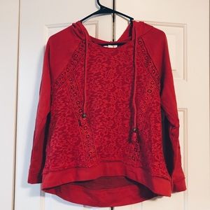 Red pull over